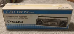VTG Crown Japan Stereo Radio Recorder Magnetophone Stereo Radio P-600 NOS.