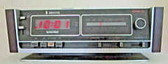 1970s WORKING vtg ZENITH Model H480W Stereo Clock Radio LED Clock Analog Tuning