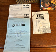 ITT Schaub-Lorenz Pony 13 Vintage Portable Radio Germany 1970s Working Box&Paper