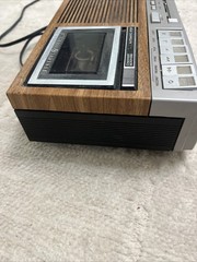 Vintage GE General Electric 7-4975B AM/FM/Cassette Tape Clock Radio Recorder