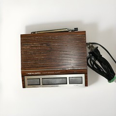 Realistic Weather Radio Model 12-140 Radio Shack Vintage Walnut Tested Working