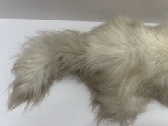 Vintage 1980s Radio Shack Plush Cat AM/FM Radio Fluffy White Persian Kitty WORKS