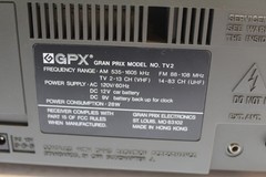 VINTAGE GPX Kitchen Companion TV-2 BLACK AND WHITE TV ALARM CLOCK