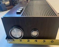 Vintage Soundesign 3464 Flip Clock Radio AM/FM Alarm Woodgrain Mid Century WORKS