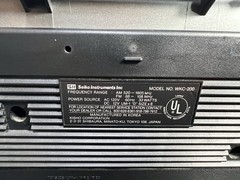 Seiko WKC-200 Super Woofer 3D Stereo Boombox Dual Cassette AM/FM- Tested Working