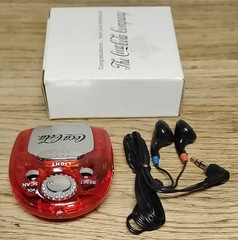 Vintage Promotional Coca Cola FM Auto Scan Radio Earphones Light Instruction Box