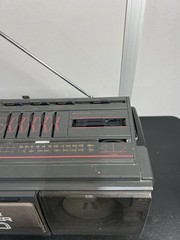 Seiko WKC-200 Super Woofer 3D Stereo Boombox Dual Cassette AM/FM- Tested Working