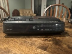 GE Vintage Model 7-4966A FM/AM Alarm Clock radio Cassette & Recorder