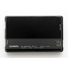 Vintage Casio FM Card Radio FM Receiver RD-10, Original Box, Headphones, Working