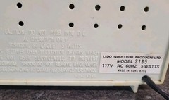 Rare Vintage Lido Solid State Radio Model 2135 Hong Kong