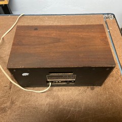 Vintage KLH Model Twenty One 21 FM Table Radio Wood Cabinet working condition