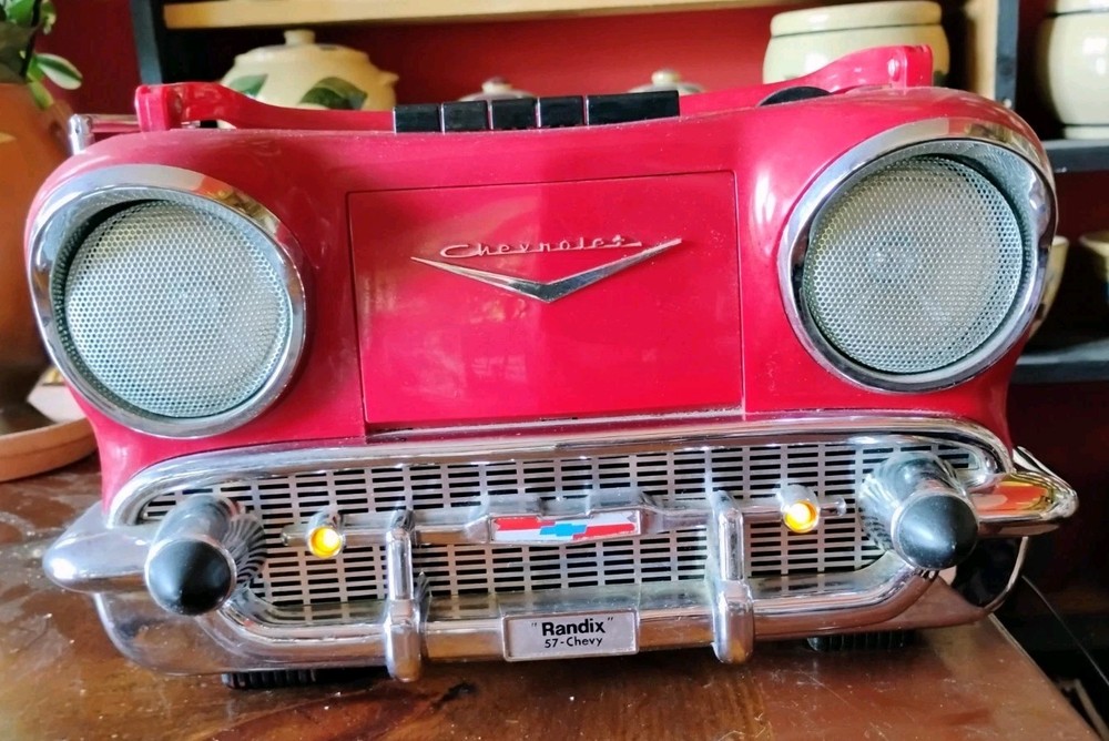 Radio Randix Chevy &rsquo;57 CR-1957 AM/FM Stereo Cassette Player Tested & Works Vtg