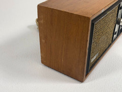 VTG Philco Ford Solid State Wood Panel AM/FM Stereo Shelf Radio Taiwan S-958WA