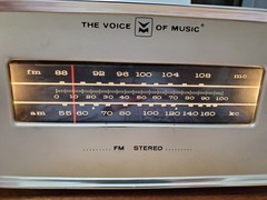 Vintage 1960&rsquo;s Voice of Music Tuner Model #1465 Powers Up but Untested / No Amp