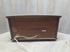 Vintage RCA Dual Speaker AM/FM Solid State Radio Walnut Cabinet RLC60W