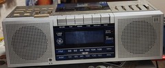 Vintage GE Alarm Clock Radio AM/FM Cassette Recorder Digital Model 7-4965A Works
