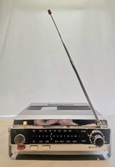 Sony FM/AM Radio 7F-74 W 10 Transistor TESTED WORKS