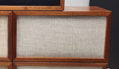 Replacement Grill KLH Model Eight Radio & Thirteen Speaker LIGHT TAN Gray NEW