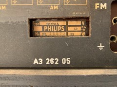 Philips B6X94A Eindhoven FM Vacuum Tube Radio Vintage 1959 Good Condition