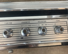 Panasonic Black + Silver Transistor Radio Phono FM-AM SG-610 Tested/Works 10×14”