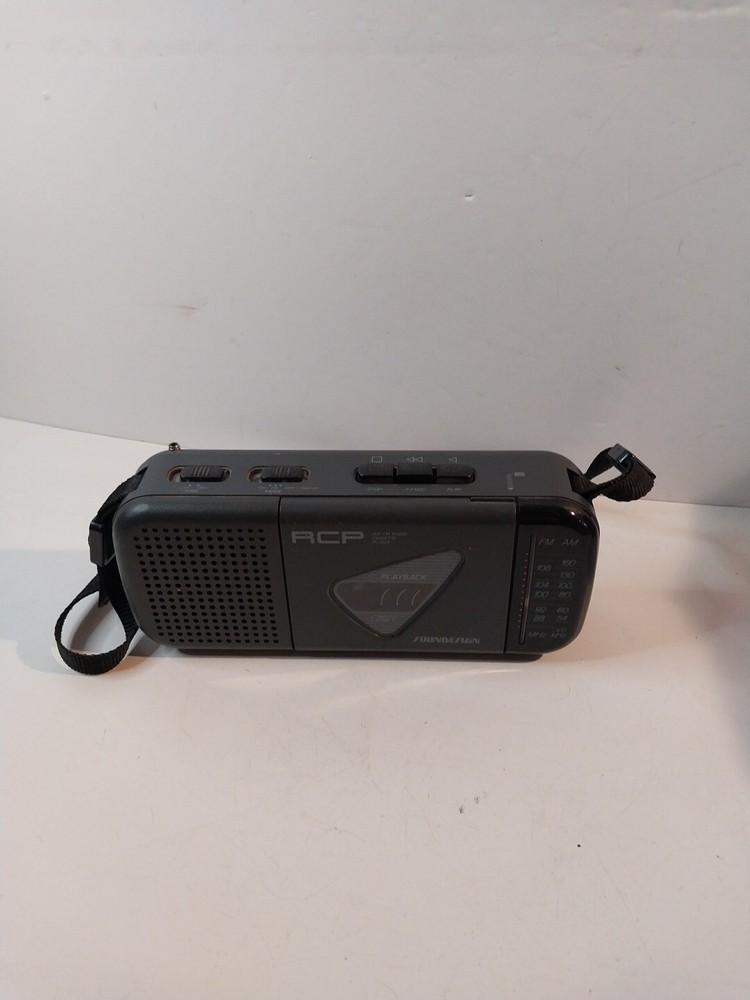 Sound Design-RCP AM/FM Radio Cassette Player Model #4610 GRY Works! READ!