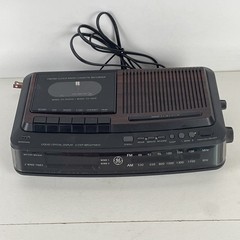 GE Model 7-4966A FM/AM Clock Radio Alarm Clock Cassette & Recorder for Parts