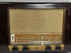 Vintage Philips P145 Tube Radio Working AM Shortwave Wood Cabinet Toronto 1950s