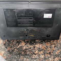 GENERAL ELECTRIC FM/AM CLOCK RADIO CASSETTE Player Model 7-4956B Tested!