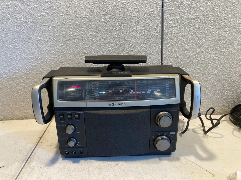 Emerson MBR-1 Multi Band AM/FM/CB/SW1&2/TV/AC/Weather/PA Portable Radio