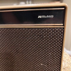 Vintage Midland International Radio PP4001B Tan Brown MCM Made in Japan Untested