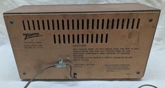 VTG Zenith Mid Century Solid State FM AM Radio Dial Tuner Z426W