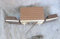 Rare Working Hitachi KS-1220H Stereo Transistor Radio Detachable Speakers Japan