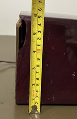 Vintage 1950s GE General Electric Model 400 Purple Bakelite Tube Radio MCM READ