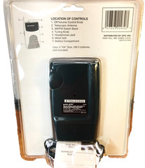 GPX Radio AM FM Portable A2093 w/ Headphones Built In Speaker Color Black Sealed