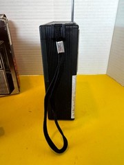 Vintage Sanyo RP-5115U Portable Radio Black AM/FM 2-Band Solid State with Cable