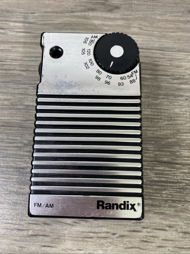 Vintage Randix Portable AM/FM Transistor Radio Model No RL-601 Rare Find Works