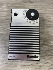 Vintage Randix Portable AM/FM Transistor Radio Model No RL-601 Rare Find Works
