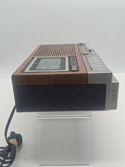 Vintage General Electric 7‑4975‑C Clock Radio w/ Alarm & Cassette Player Tested