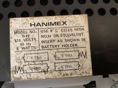 Vintage Hanimex Multiband Radio Receiver Model 7640 AM FM CB Hong Kong AS IS