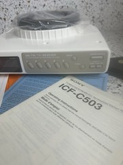 SONY ICF-C503 Kitchen Radio Under Cabinet TV/WEATHER/FM/AM