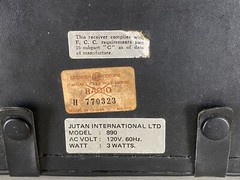 1970S CANDLE MODEL 890 PORTABLE RADIO Jutan International Korean Electronics