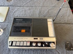 Rare Vintage Sony CF-300 Radio Casette Recorder With Case & Power Cord
