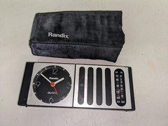 Vintage Randix QCR-18S Portable Radio & Alarm Clock (ZD)