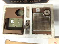 Vintage Original Box with General Electric 7 Transistor Pocket Radio w/ Earphone