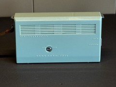 SONY TR-6081 Vintage Transistor Six Radio Light Blue Original Leather Case WORKS
