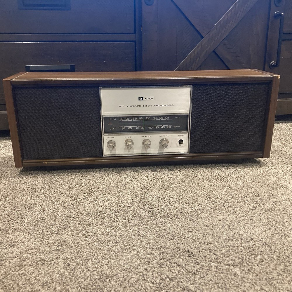 Vintage Nivico JVC 8900 AM/FM Stereo Receiver – Works – Tuning Knob Missing