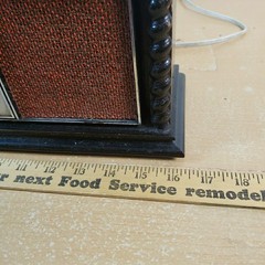 Vintage 1960s RCA Japan 16&Prime; Solid State Wood AM FM Tabletop Radio Pecan WORKS