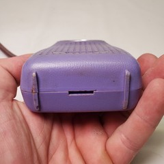 VINTAGE PANASONIC MATSUSHITA TRANSISTOR RADIO MODEL R-1052~WORKING~Purple-AM~9