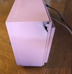 Vtg 1960s Barbie Pink Emerson LifeTimer II Clock Tube Radio G1705 Tested Working