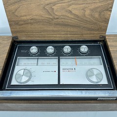 Vintage 1960s Zenith Z448 Solid State Whirlaway Stereo AM/FM Radio Tested&Works